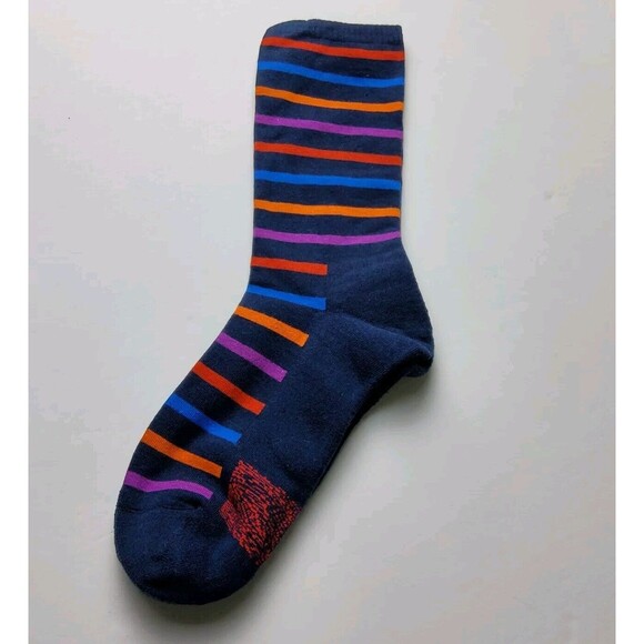 Voxx Life Stasis Neuro Socks Wellness Crew Stripes Size M (Wo 7.5-11, M 6-9) - Picture 3 of 4